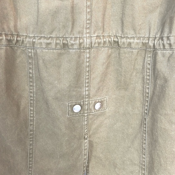 Saint Laurent SS/14 Khaki Gabardine Fishtail Military Parka - Picture 10 of 15